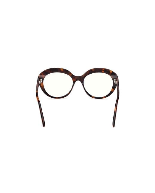 Tom Ford Black Ft6095-B 052 Optical Frames Acetate Round Normal