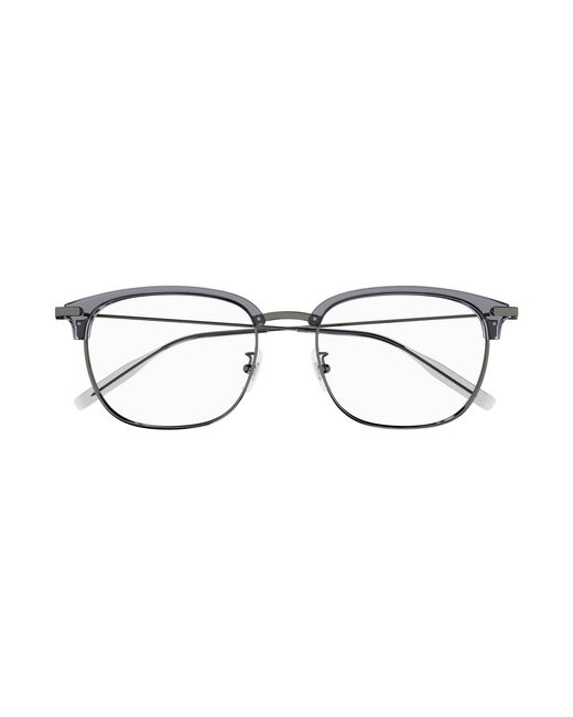 Montblanc Black Mb0316Oa 003 Optical Frames Acetate Transparent Squared for men