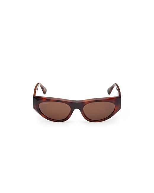 MAX&Co. Black Mo0147 52E Sunglasses Injected Cat Eye Normal