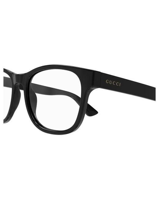 Gucci Black Gg1344O 001 Optical Frames Plastic Squared for men