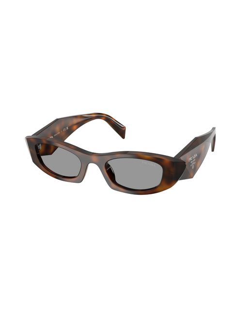 Prada Black Pr B16S 20D50Q Sunglasses Acetate Round Normal