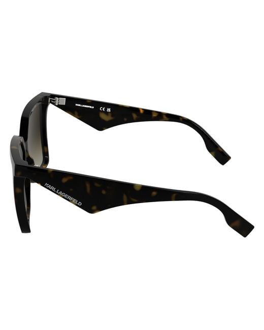 Karl Lagerfeld Black Kl6207S 242 Sunglasses Bio-Inject Squared Normal Shaded