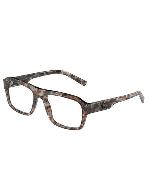 Dolce & Gabbana Black Dg3351 3356 Optical Frames Plastic Squared for men