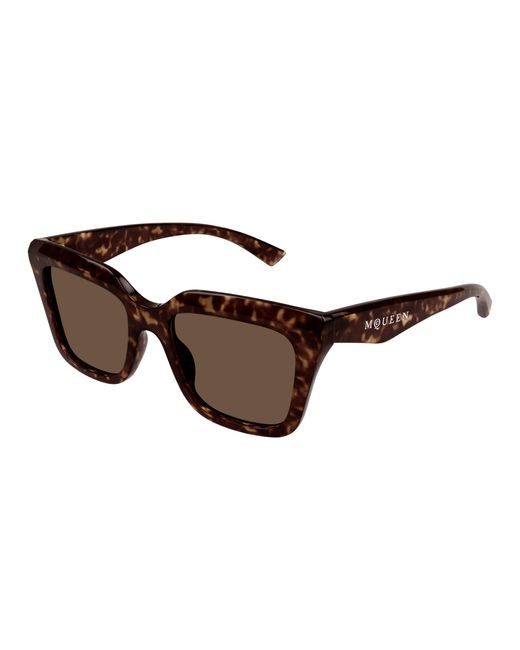 McQueen Black Am0473S 002 Sunglasses Acetate Squared