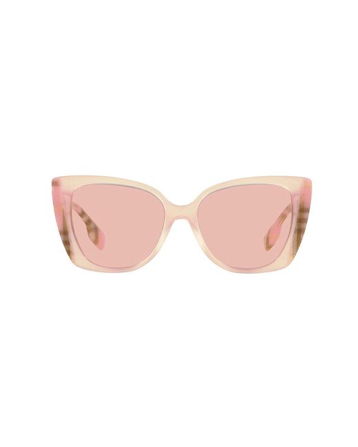 Burberry Pink Be4393 Meryl 4052/5 Sunglasses Acetate Cat Eye Normal