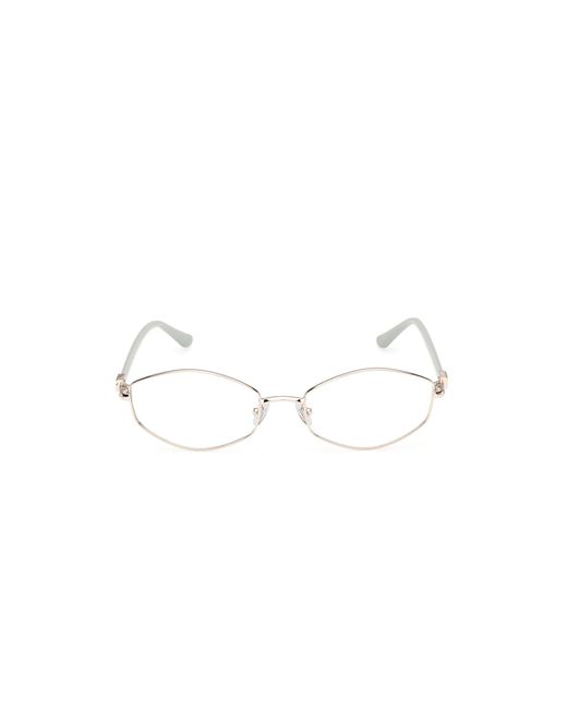 Guess Black Gu50355 033 Optical Frames Metal Geometric Normal