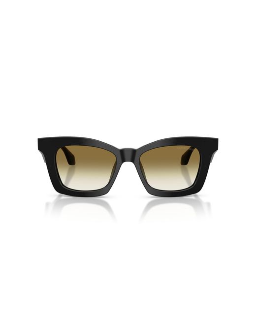 Giorgio Armani Black Ar8235U 50018E Sunglasses Acetate Butterfly Normal Shaded