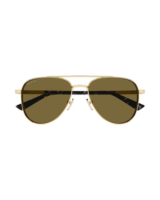 Gucci Black Gg1962S 004 Sunglasses Metal Pilot for men