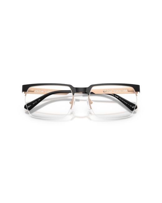 Michael Kors Black Mk3106 Zambia 1005 Optical Frames Metal Transparent Squared Normal for men