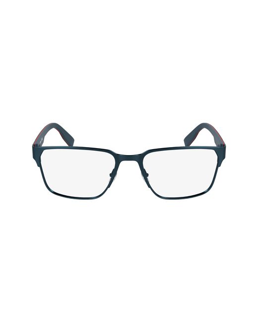 Lacoste Black L2306 424 Optical Frames Metal Squared Normal for men