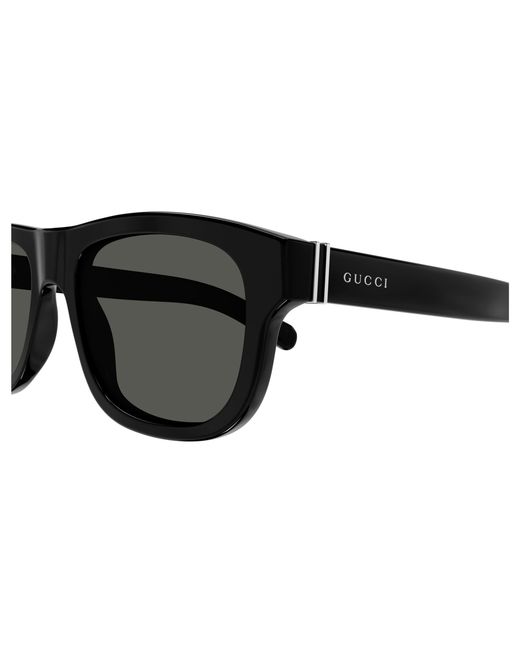 Gucci Black Gg1509S 001 Sunglasses Acetate Round for men