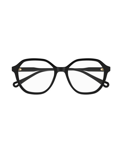 Chloé Black Ch0312O 001 Optical Frames Acetate Transparent Squared