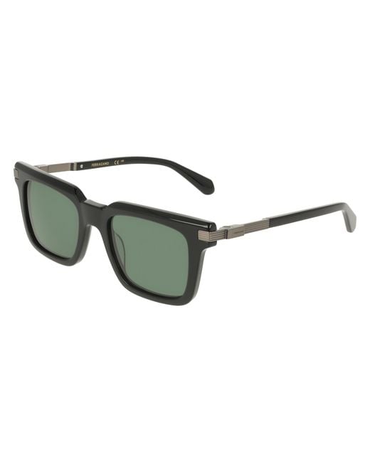 Ferragamo Black Sf2103S 001 Sunglasses Acetate Squared Normal for men