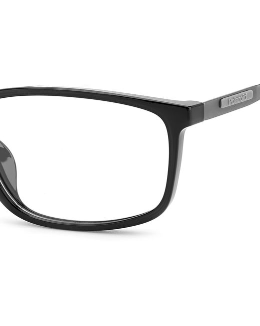 Polaroid Black Pld D535/G 807 Optical Frames Bio Polyamide Squared for men