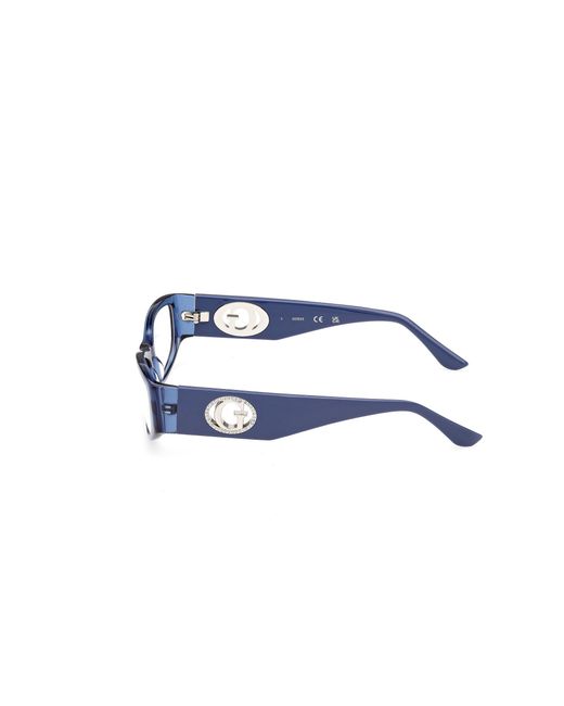 Guess Black Gu50352 090 Optical Frames Acetate Round Normal