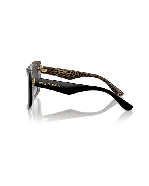 Dolce & Gabbana Black Dg4414 32998G Sunglasses Acetate Squared Normal Shaded