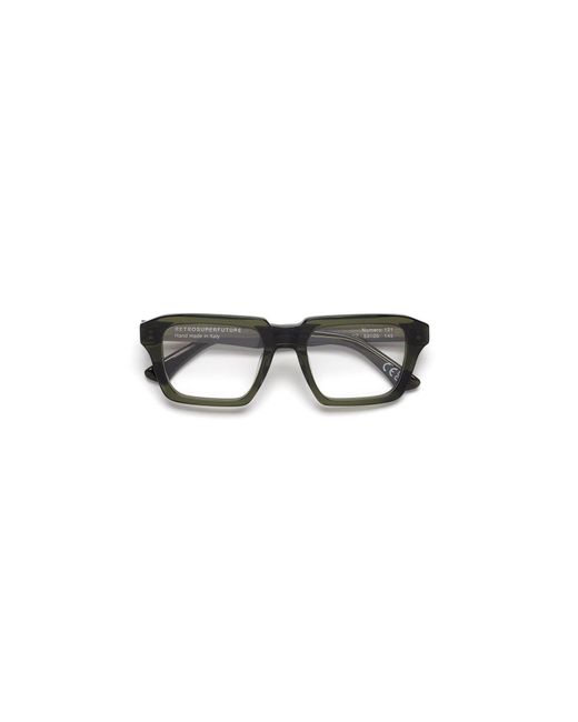 Retrosuperfuture Black 4Bz Numero 121 Verde Optical Frames Acetate Squared