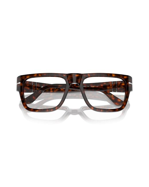 Persol Black Po3348V 24 Optical Frames Acetate Transparent Squared Normal