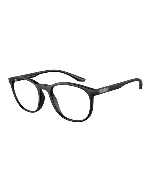 Emporio Armani Black Ea3229 5001 Optical Frames Injected Transparent Pantos Normal for men