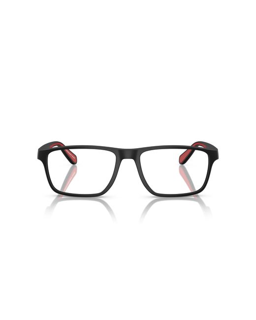 Emporio Armani Black Ea3233 5997 Optical Frames Injected Squared Normal for men