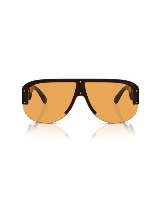 Versace Black Ve4391 Gb1/7 Sunglasses Nylon Geometric Normal for men