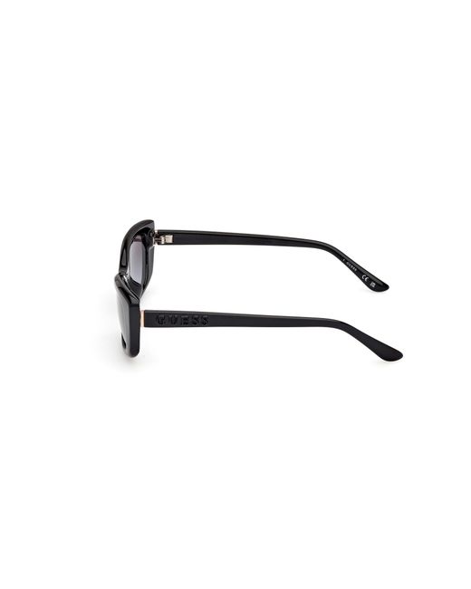 Guess Black Gu00156-H 01B Sunglasses Injected Smoke Squared Normal