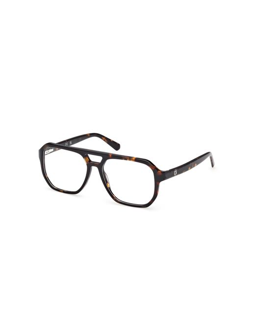 Guess Black Gu50327 052 Optical Frames Acetate Squared Normal for men