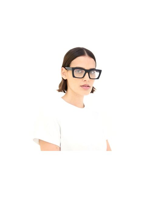 Retrosuperfuture Black R2N Numero 117 Nero Optical Frames Acetate Squared