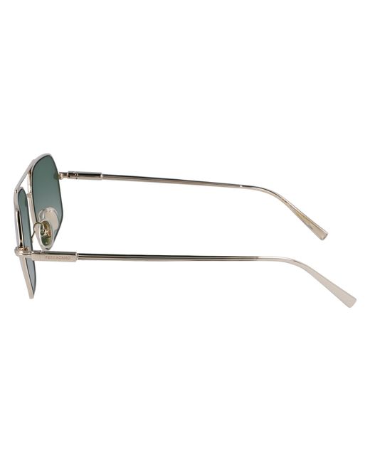 Ferragamo Black Sf313S 746 Sunglasses Metal Squared Normal Normal for men