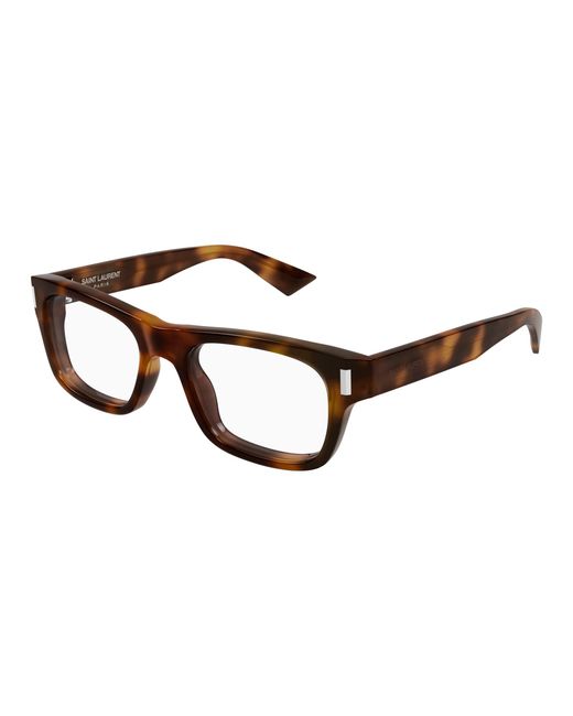 Saint Laurent Black Sl 83 Opt 003 Optical Frames Acetate Transparent Squared