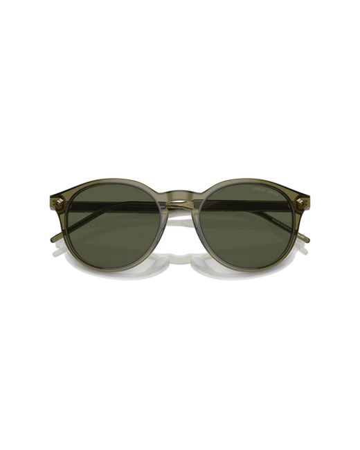 Giorgio Armani Green Ar8211 607452 Sunglasses Acetate Pantos Normal Anti-Glare for men