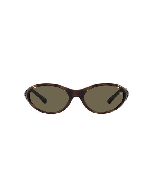 Polo Ralph Lauren Black Ph4197U 5003/3 Sunglasses Injected Round Normal for men