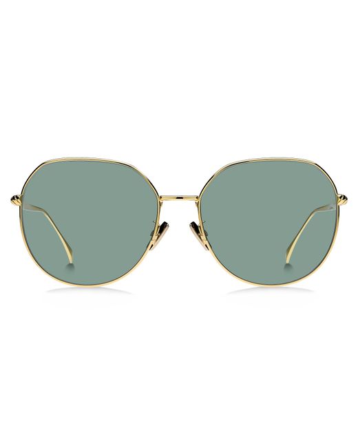 Fendi Black Ff 0451/F/S 1/O7 Outlet Sunglasses Metal Round Anti-Glare