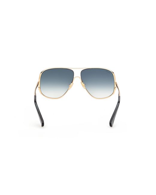 Max Mara Blue Mm0190 30P Sunglasses Metal Pilot Normal