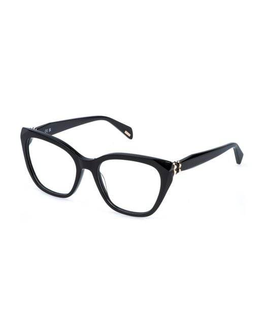 Police Black Vplt01 Enigma 2 700 Optical Frames Acetate Butterfly