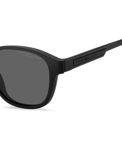 Tommy Hilfiger Black Th 2085/Cs 003/M9 Optical Frames Bio Polyamide Squared Polarized Clip-On for men
