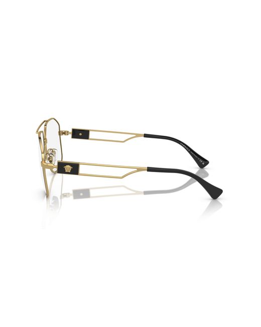 Versace Black Ve1287 1443 Optical Frames Steel Pilot Normal for men
