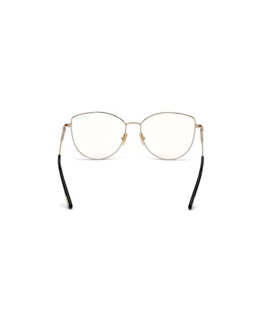 Tom Ford Black Ft5667-B 005 Optical Frames Metal Cat Eye Normal Anti Light