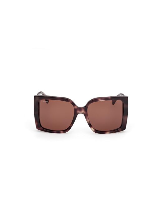 Max Mara Black Mm0131 Hinge 55E Sunglasses Acetate Squared Normal