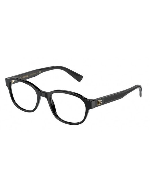 Dolce & Gabbana Black Dg3339 501 Optical Frames Plastic Pantos for men