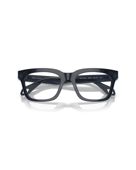 Giorgio Armani Black Ar7247U 6043 Optical Frames Acetate Transparent Pillow Normal for men