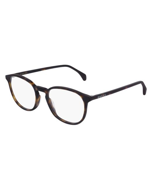 Gucci Black Gg0551O 002 Optical Frames Acetate Transparent Round for men