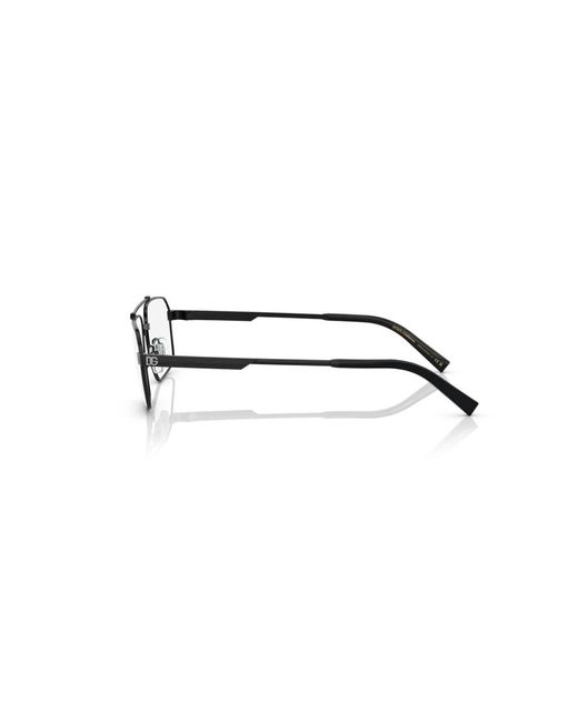 Dolce & Gabbana Black Dg1345 1106 Optical Frames Metal Squared for men