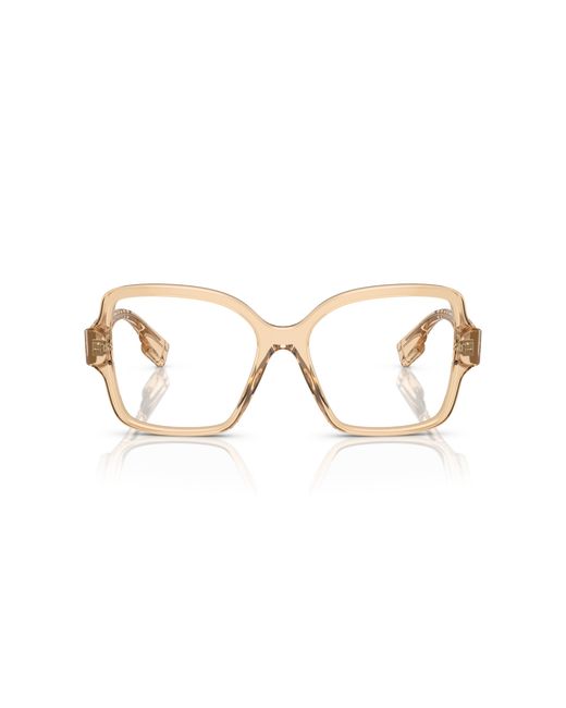Burberry Black Be2374 4063 Optical Frames Acetate Transparent Squared Normal