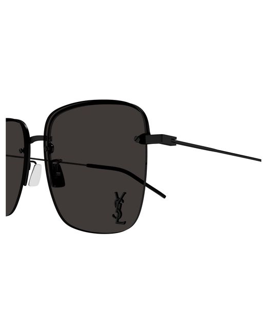 Saint Laurent Black Sl 312 M 001 Sunglasses Metal Squared
