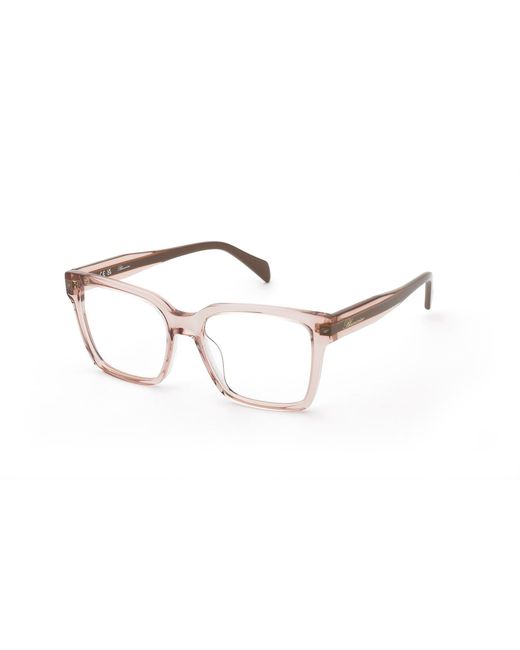 Blumarine Black Vbm897 776 Optical Frames Acetate Squared