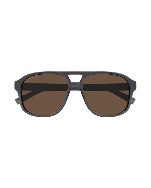 Gucci Black Gg1856S 003 Sunglasses Injected Pilot for men