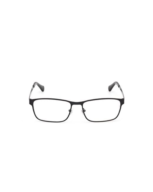 Timberland Black Tb50089 002 Optical Frames Metal Squared Normal for men