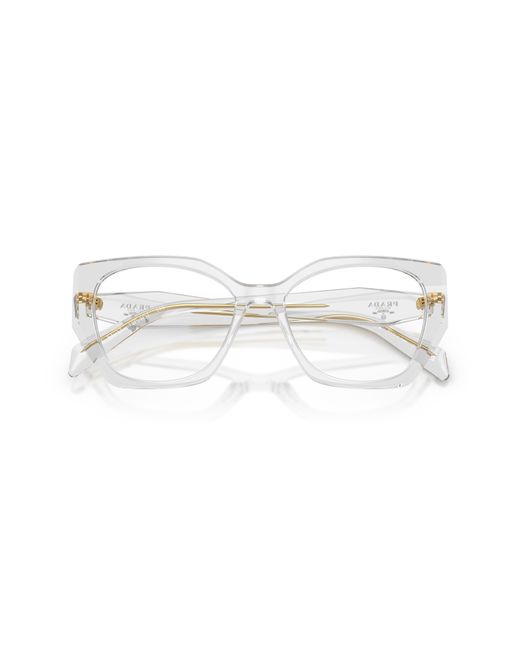 Prada Black Pr 18Wv 12R1O1 Optical Frames Acetate Geometric Normal