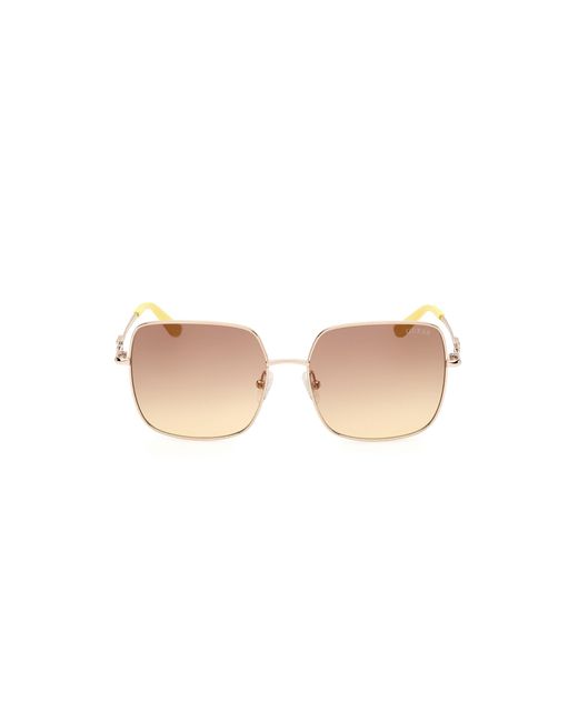 Guess Black Gu7906-H 32F Sunglasses Metal Squared Normal Shaded